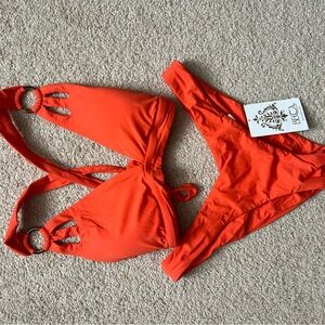 Bright Orange BECCA Bikini Set Large
